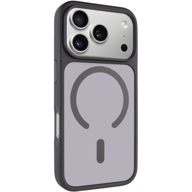 TPU+PC чехол Metal Buttons with Magnetic Fit для Apple iPhone 18 Pro Max / 17 Pro Max (6.9"), Черный / Black, TPU+PC, купить оптом с доставкой