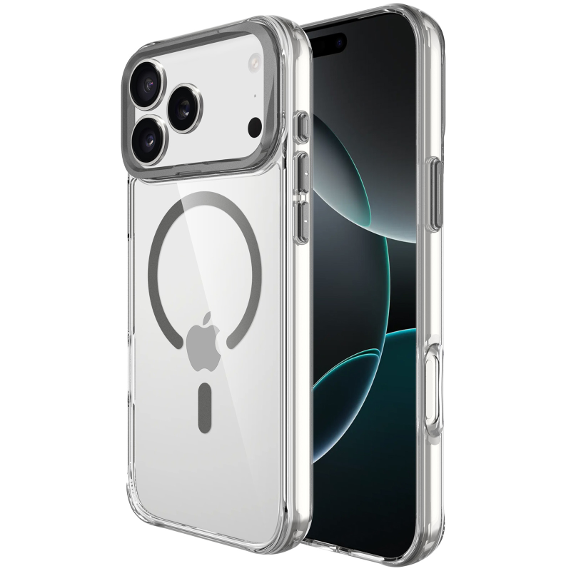 Чехол TPU Space Case Apex with Magnetic Fit для Apple iPhone 17 Pro / 18 Pro (6.3"), Grey, TPU, купить оптом с доставкой