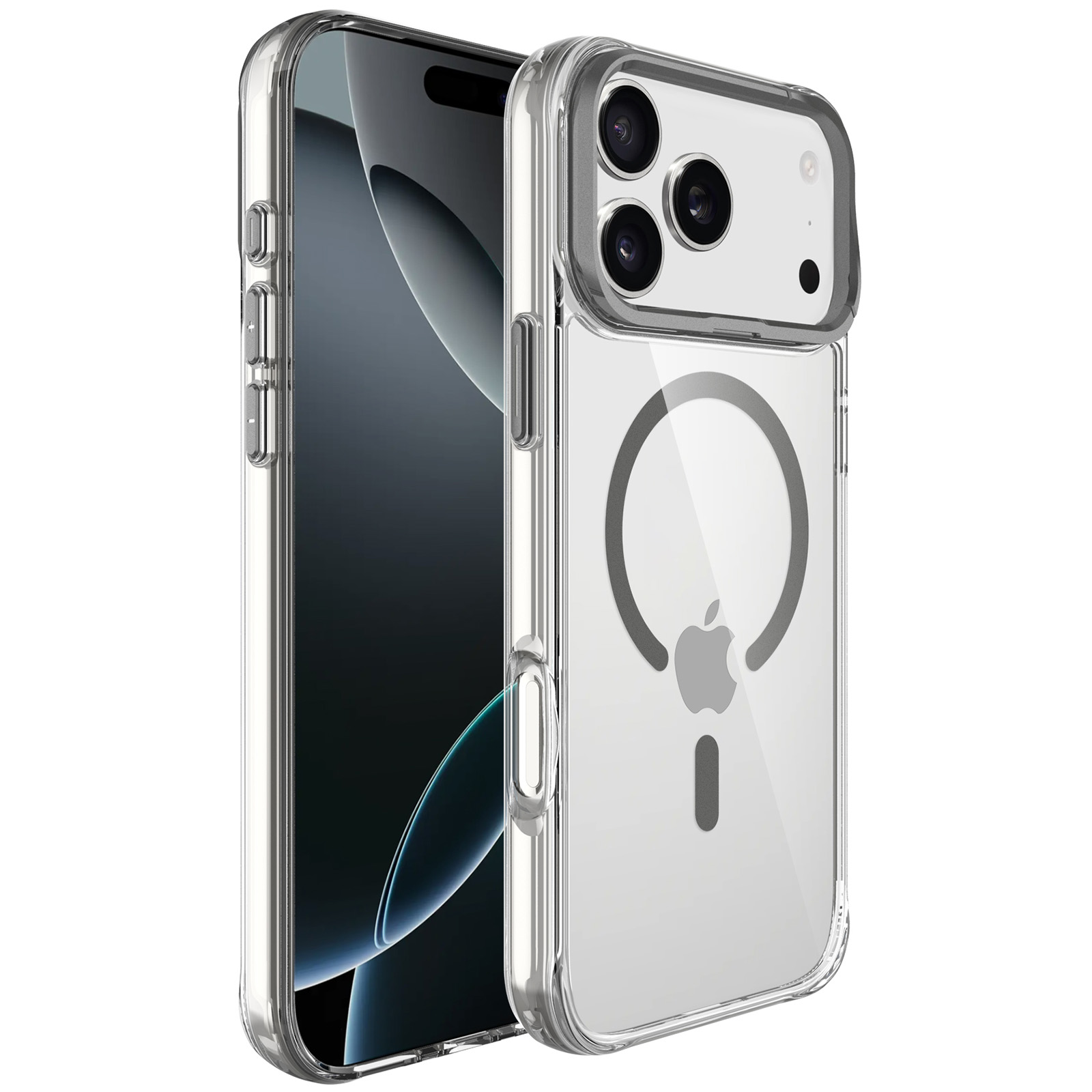 Чехол TPU Space Case Apex with Magnetic Fit для Apple iPhone 17 Pro / 18 Pro (6.3"), Grey 1, TPU, купить оптом с доставкой
