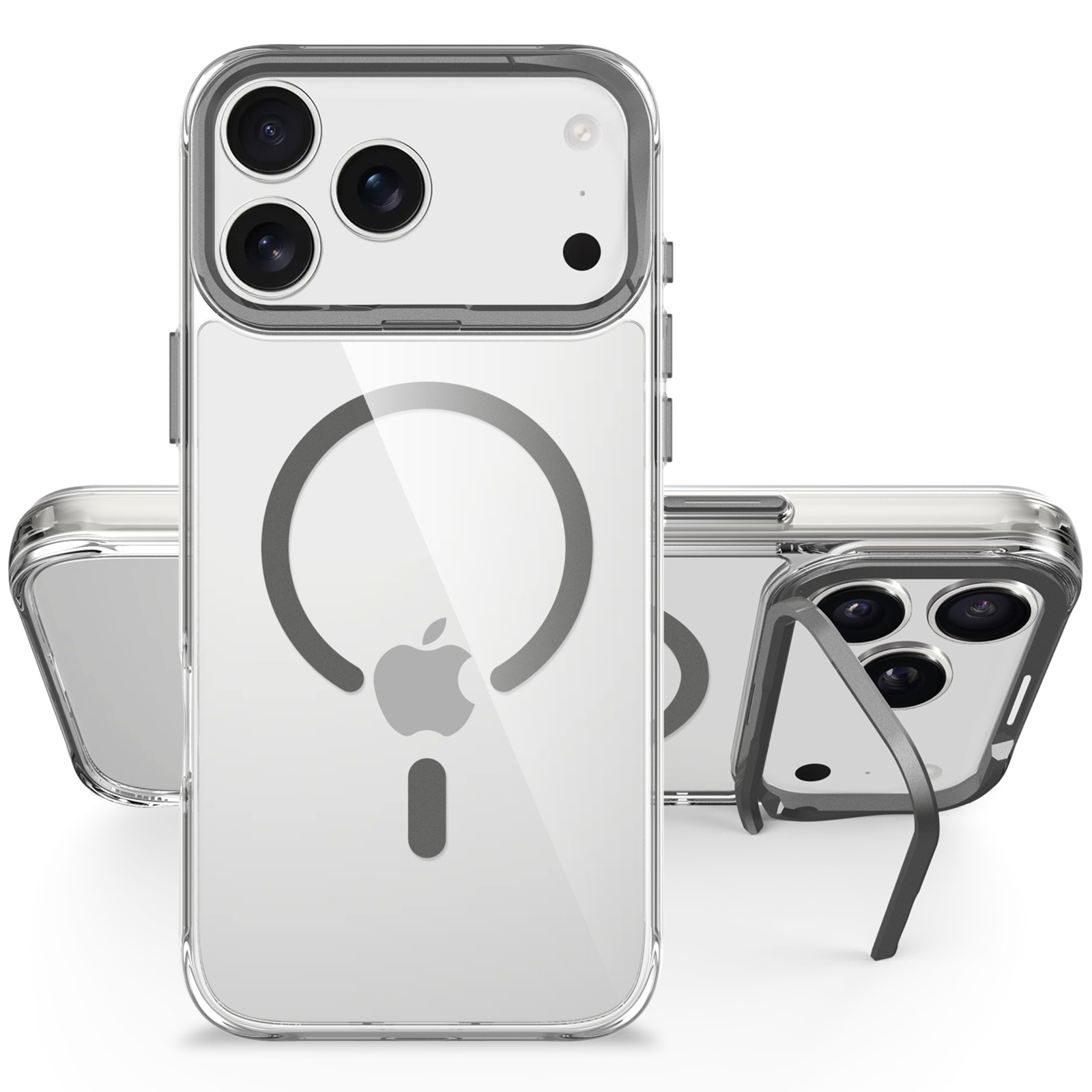 Чехол TPU Space Case Apex with Magnetic Fit для Apple iPhone 17 Pro / 18 Pro (6.3"), Grey 2, TPU, купить оптом с доставкой