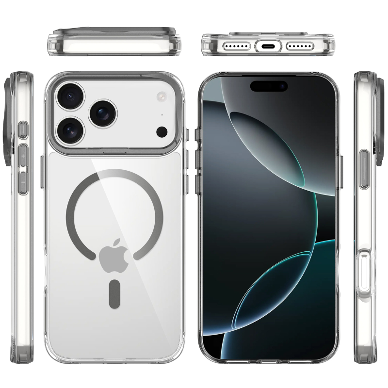 Чехол TPU Space Case Apex with Magnetic Fit для Apple iPhone 17 Pro / 18 Pro (6.3"), Grey 3, TPU, купить оптом с доставкой