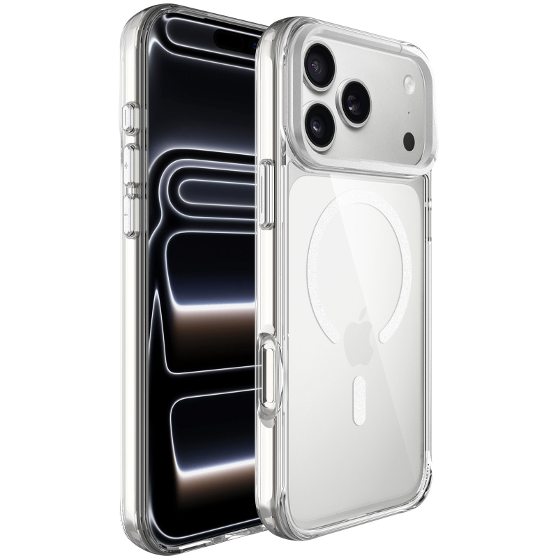 Чохол TPU Space Case Apex with Magnetic Fit для Apple iPhone 17 Pro Max / 18 Pro Max (6.9"), Silver, TPU, купити оптом з доставкою