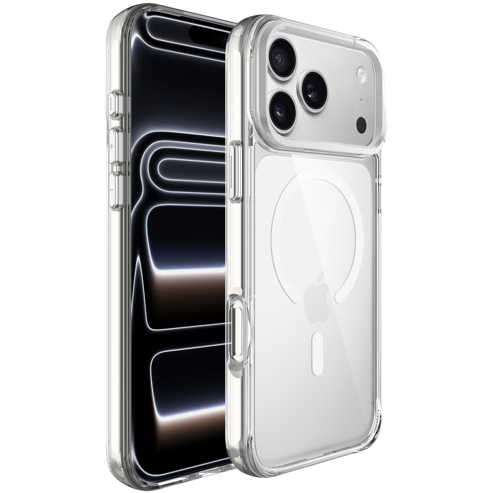 Чохол TPU Space Case Apex with Magnetic Fit для Apple iPhone 17 Pro Max / 18 Pro Max (6.9"), Silver, TPU, купити оптом з доставкою