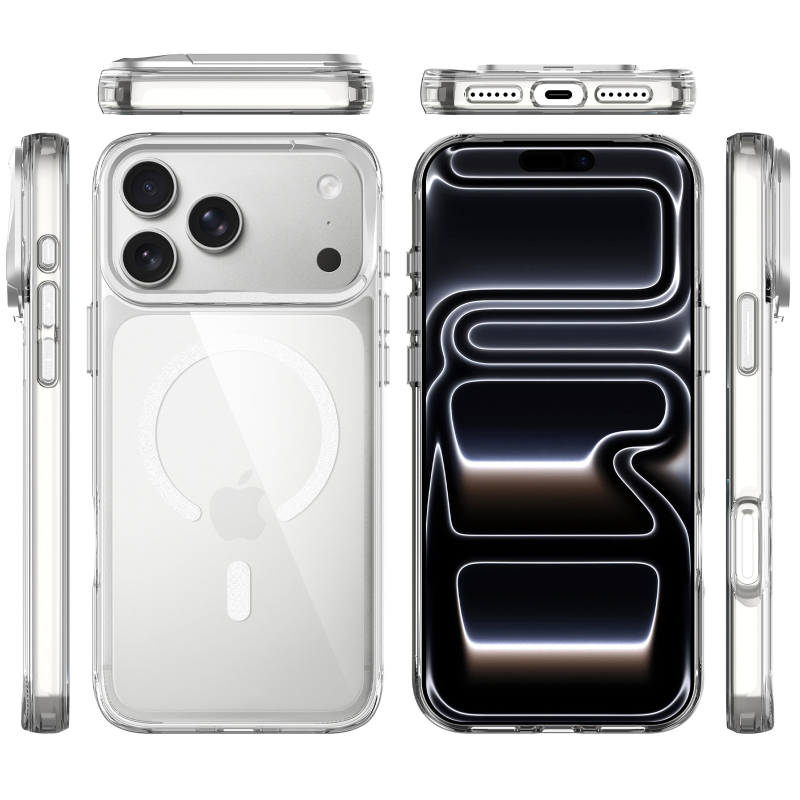 Чохол TPU Space Case Apex with Magnetic Fit для Apple iPhone 17 Pro Max / 18 Pro Max (6.9"), Silver 2, TPU, купити оптом з доставкою