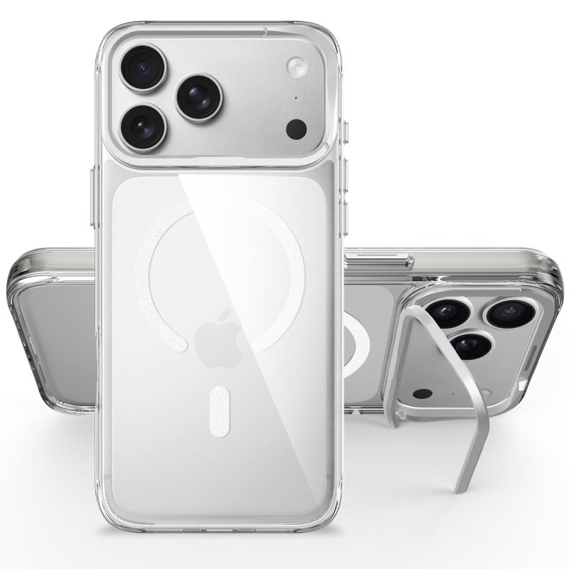 Чохол TPU Space Case Apex with Magnetic Fit для Apple iPhone 17 Pro Max / 18 Pro Max (6.9"), Silver 3, TPU, купити оптом з доставкою