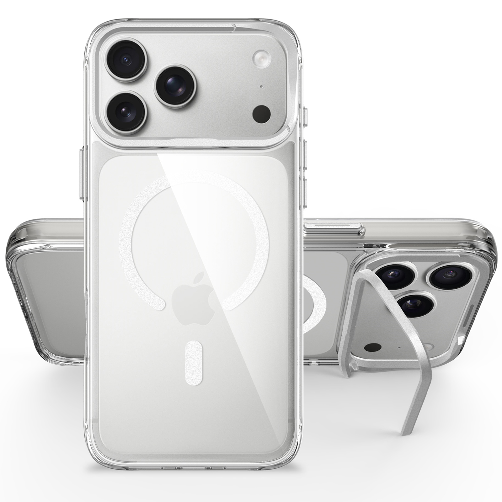 Чохол TPU Space Case Apex with Magnetic Fit для Apple iPhone 17 Pro Max / 18 Pro Max (6.9"), Silver 3, TPU, купити оптом з доставкою