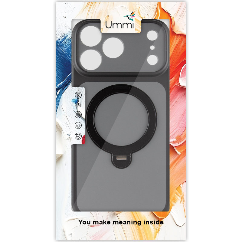 Чохол Ummi Full Camera with Magnetic Fit HQ Ring для Apple iPhone 18 Pro Max / 17 Pro Max (6.9"), Black 1, TPU+PC, купити оптом з доставкою