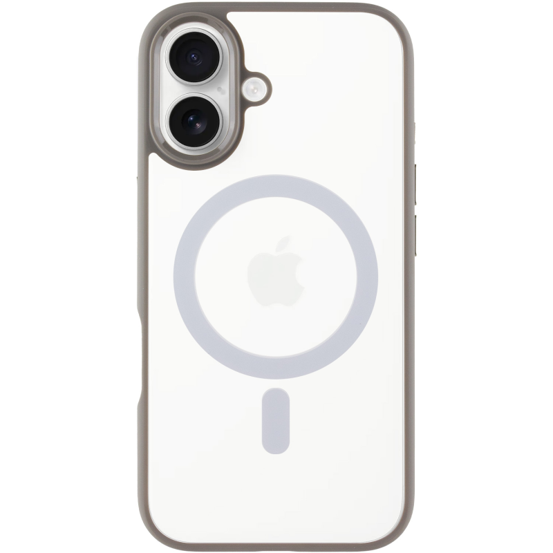 TPU+PC чехол Blueo Skin Friendly Frosted with Magnetic Fit для Apple iPhone 16 (6.1"), Серый / Grey, TPU+PC, купить оптом с доставкой