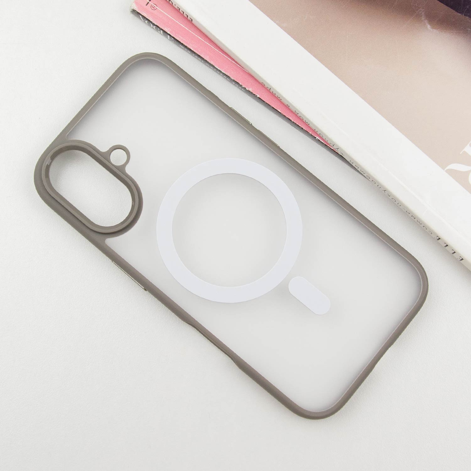 TPU+PC чехол Blueo Skin Friendly Frosted with Magnetic Fit для Apple iPhone 16 (6.1"), Серый / Grey 1, TPU+PC, купить оптом с доставкой