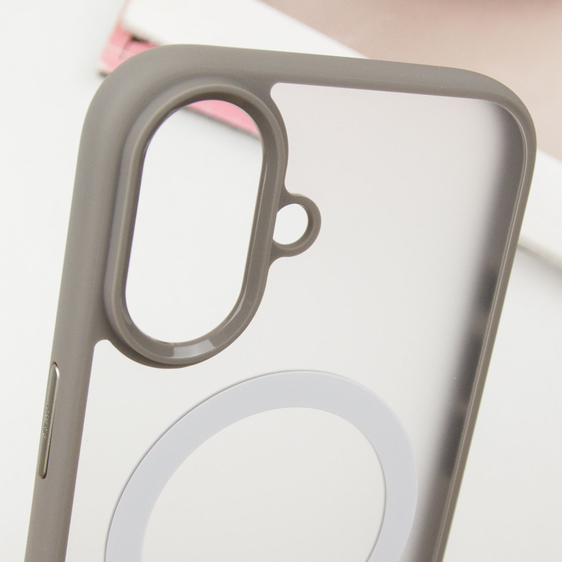 TPU+PC чехол Blueo Skin Friendly Frosted with Magnetic Fit для Apple iPhone 16 (6.1"), Серый / Grey 4, TPU+PC, купить оптом с доставкой