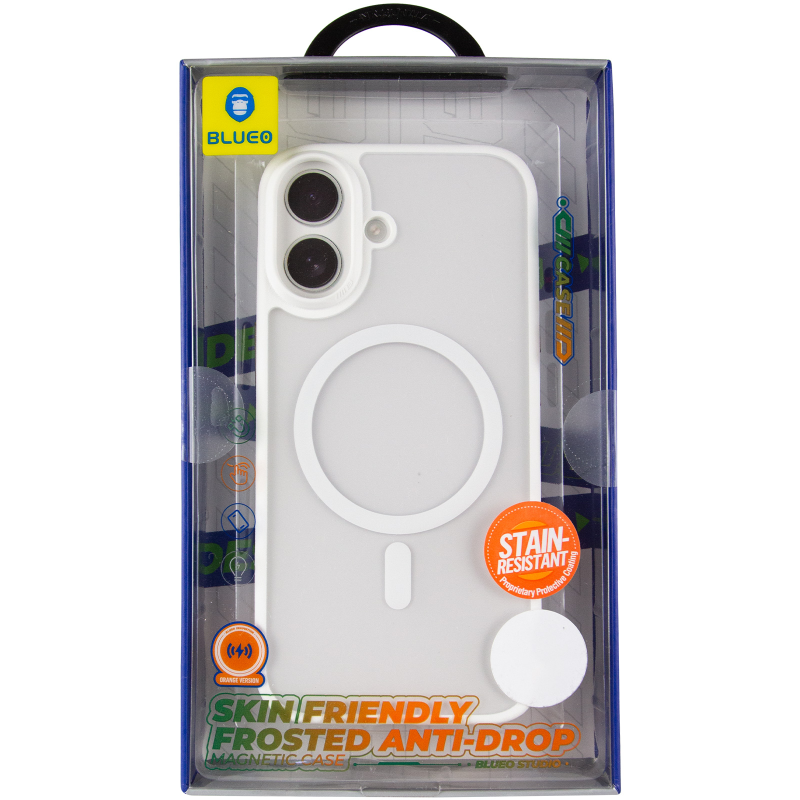 TPU+PC чехол Blueo Skin Friendly Frosted with Magnetic Fit для Apple iPhone 17 (6.3"), Белый / White 1, TPU+PC, купить оптом с доставкой
