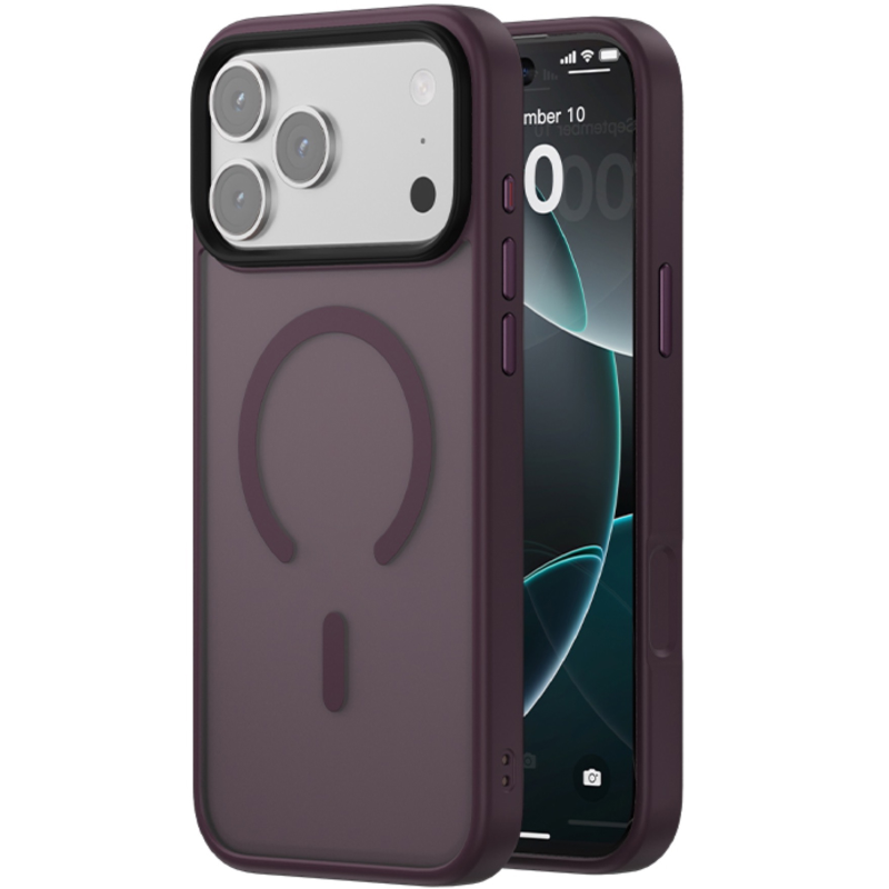 TPU+PC чохол Blueo Skin Friendly Frosted with Magnetic Fit для Apple iPhone 17 Pro Max / 18 Pro Max, Бордовий / Deep Cherry, TPU+PC, купити оптом з доставкою