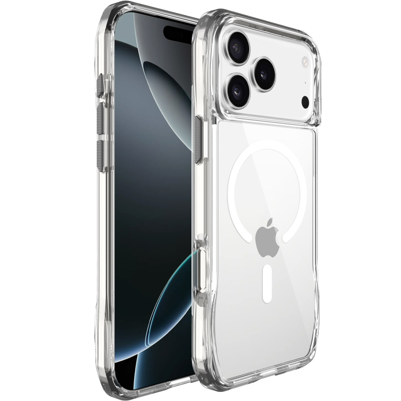 Чехол TPU Space Octagon with Magnetic Fit для Apple iPhone 17 Pro / 18 Pro (6.3"), Clear, TPU, купить оптом с доставкой