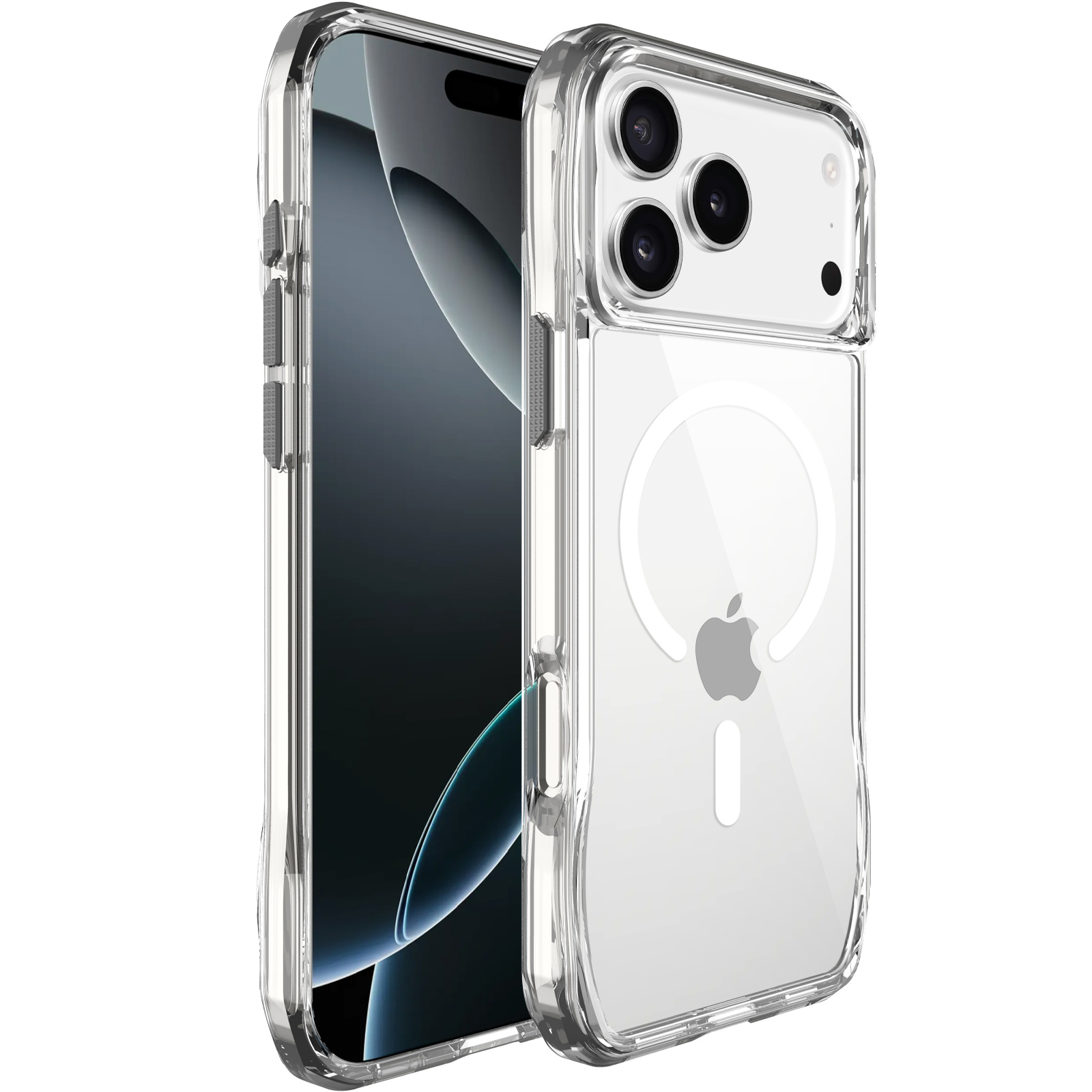 Чехол TPU Space Octagon with Magnetic Fit для Apple iPhone 17 Pro / 18 Pro (6.3"), Clear, TPU, купить оптом с доставкой