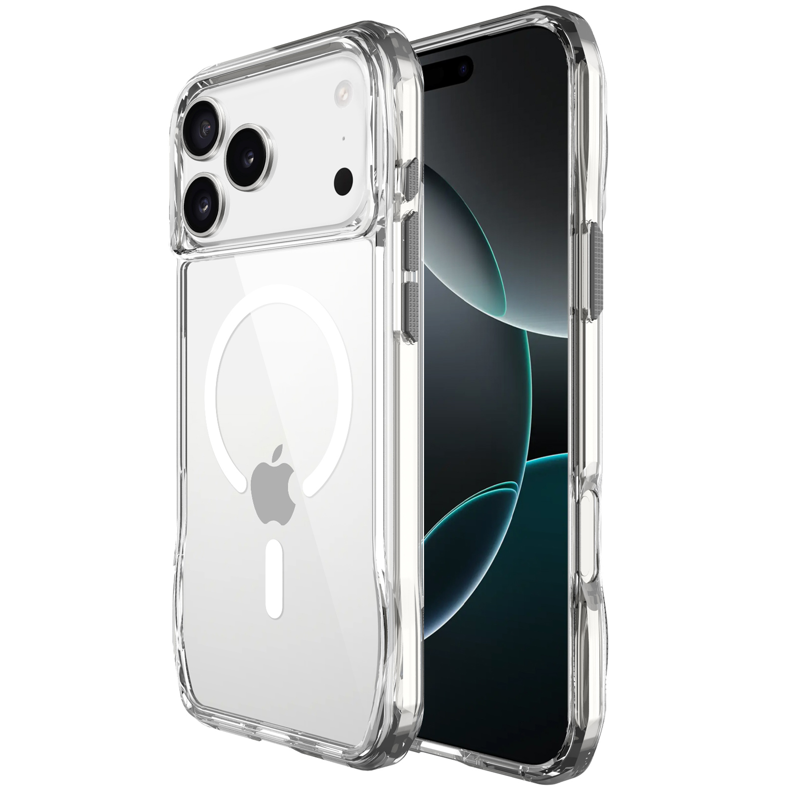 Чехол TPU Space Octagon with Magnetic Fit для Apple iPhone 17 Pro / 18 Pro (6.3"), Clear 1, TPU, купить оптом с доставкой