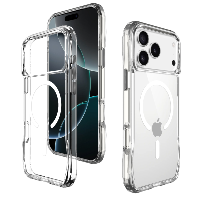 Чехол TPU Space Octagon with Magnetic Fit для Apple iPhone 17 Pro / 18 Pro (6.3"), Clear 3, TPU, купить оптом с доставкой
