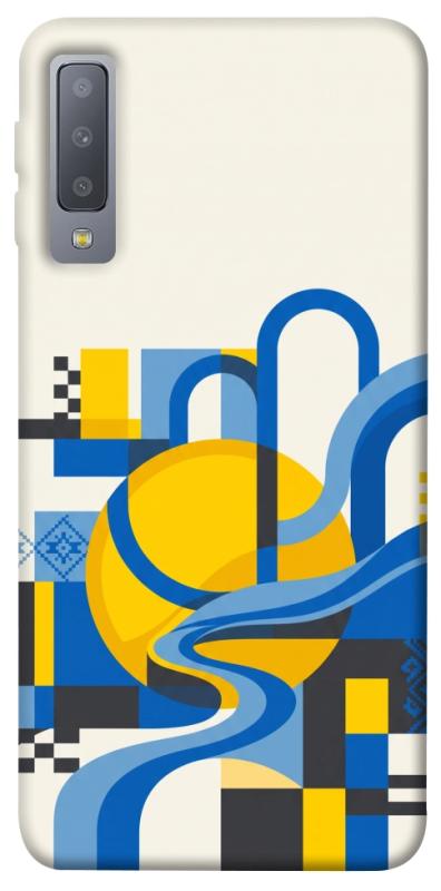 Чохол itsPrint Abstract mood для Samsung A750 Galaxy A7 (2018), love ukraine, купити оптом з доставкою