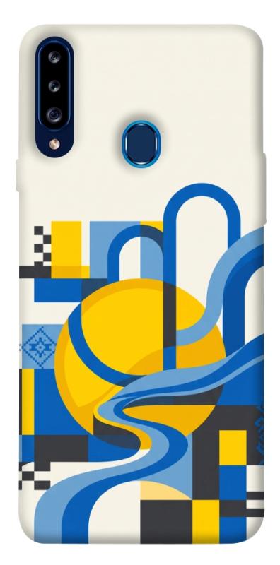 Чохол itsPrint Abstract mood для Samsung Galaxy A20s, love ukraine, купити оптом з доставкою