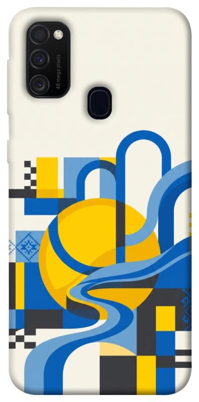 Чохол itsPrint Abstract mood для Samsung Galaxy M30s / M21, love ukraine, купити оптом з доставкою