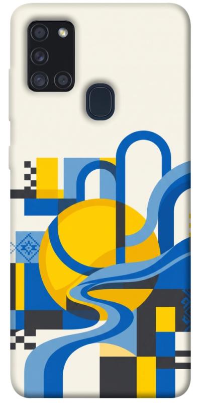 Чохол itsPrint Abstract mood для Samsung Galaxy A21s, love ukraine, купити оптом з доставкою