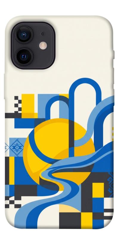 Чохол itsPrint Abstract mood для Apple iPhone 12 mini (5.4"), love ukraine, купити оптом з доставкою