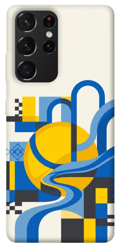 Чохол itsPrint Abstract mood для Samsung Galaxy S21 Ultra, love ukraine, купити оптом з доставкою