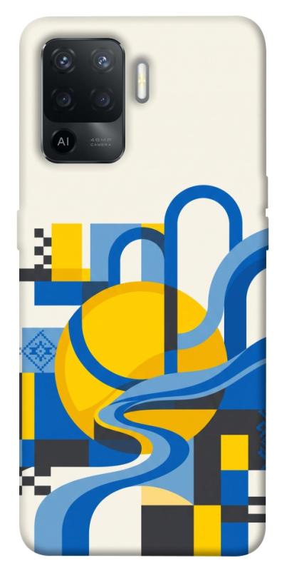 Чохол itsPrint Abstract mood для Oppo Reno 5 Lite, love ukraine, купити оптом з доставкою