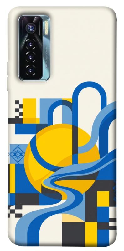 Чохол itsPrint Abstract mood для TECNO Camon 17 Pro, love ukraine, купити оптом з доставкою