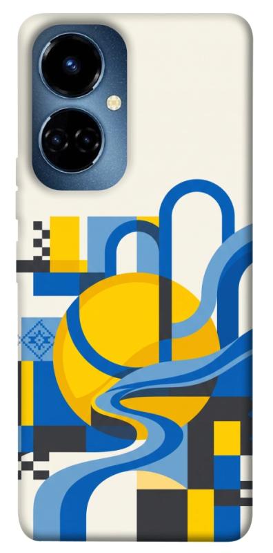 Чохол itsPrint Abstract mood для TECNO Camon 19 (CI6n) / 19 Pro (CI8n), love ukraine, купити оптом з доставкою