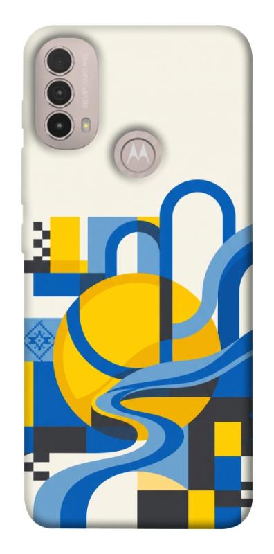 Чохол itsPrint Abstract mood для Motorola Moto E40, love ukraine, купити оптом з доставкою