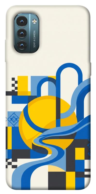 Чохол itsPrint Abstract mood для Nokia G21, love ukraine, купити оптом з доставкою