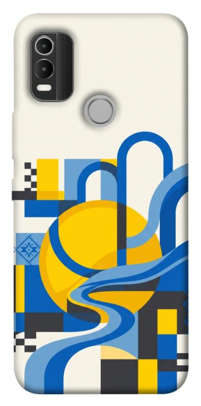 Чохол itsPrint Abstract mood для Nokia C21 Plus, love ukraine, купити оптом з доставкою