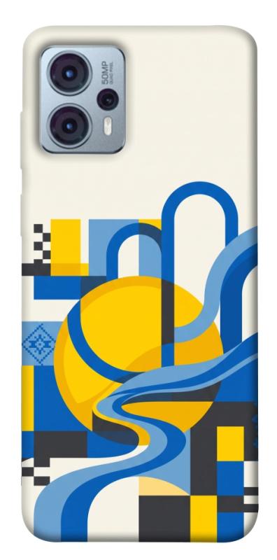 Чохол itsPrint Abstract mood для Motorola Moto G23, love ukraine, купити оптом з доставкою