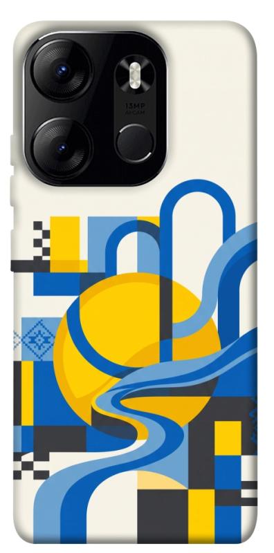 Чохол itsPrint Abstract mood для Tecno Spark Go 2023, love ukraine, купити оптом з доставкою