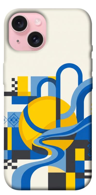 Чохол itsPrint Abstract mood для Apple iPhone 15 (6.1"), love ukraine, купити оптом з доставкою