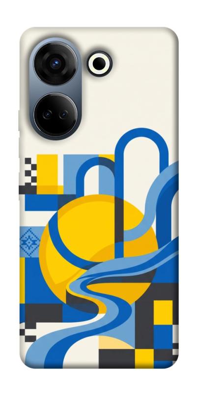Чохол itsPrint Abstract mood для TECNO Camon 20 Pro (CK7n), love ukraine, купити оптом з доставкою