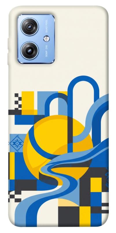 Чохол itsPrint Abstract mood для Motorola Moto G84, love ukraine, купити оптом з доставкою