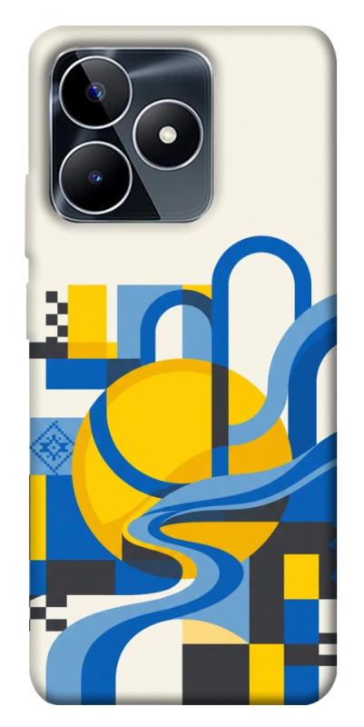 Чохол itsPrint Abstract mood для Realme C53, love ukraine, купити оптом з доставкою