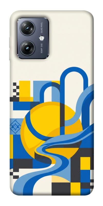 Чохол itsPrint Abstract mood для Motorola Moto G54, love ukraine, купити оптом з доставкою