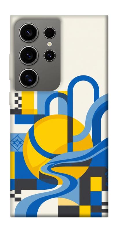 Чохол itsPrint Abstract mood для Samsung Galaxy S24 Ultra, love ukraine, купити оптом з доставкою