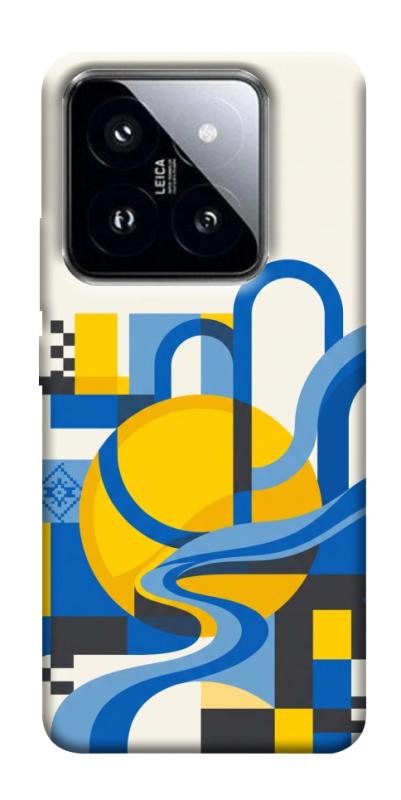 Чохол itsPrint Abstract mood для Xiaomi 14 Pro, love ukraine, купити оптом з доставкою