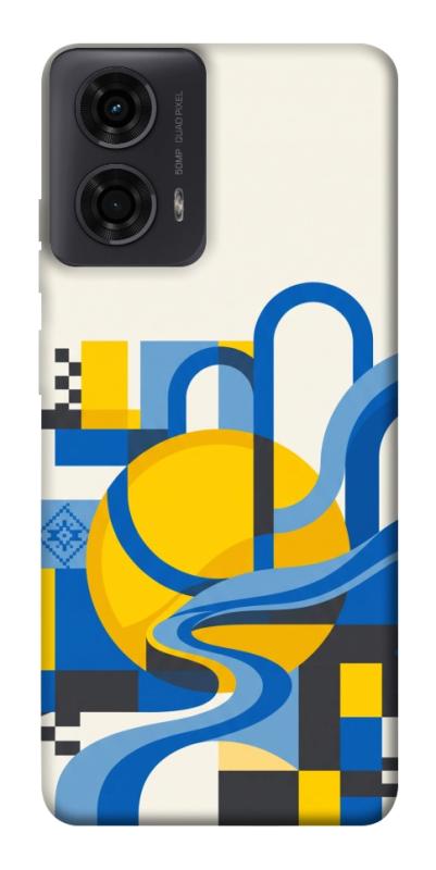 Чохол itsPrint Abstract mood для Motorola Moto G24, love ukraine, купити оптом з доставкою