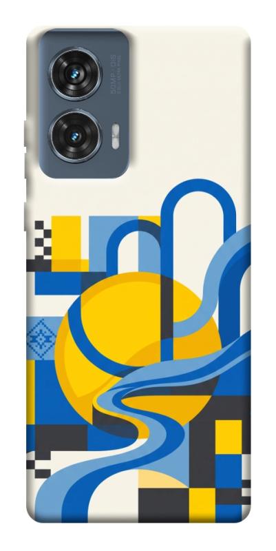 Чохол itsPrint Abstract mood для Motorola Edge 50 Fusion, love ukraine, купити оптом з доставкою