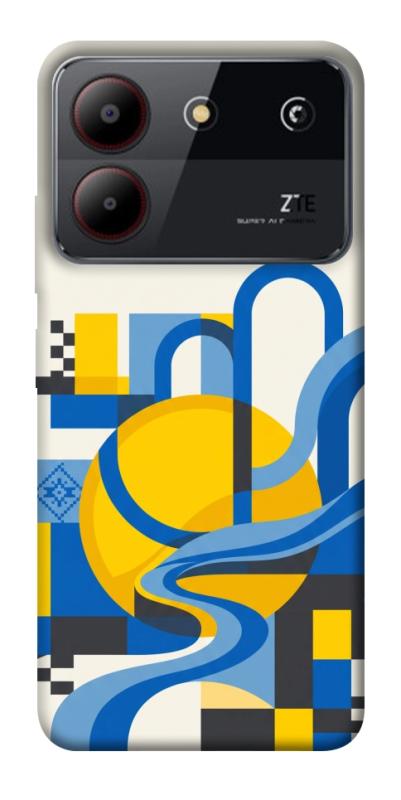 Чохол itsPrint Abstract mood для ZTE Blade A54 4G, love ukraine, купити оптом з доставкою