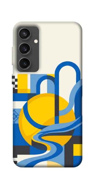 Чохол itsPrint Abstract mood для Samsung Galaxy S24 FE, love ukraine, купити оптом з доставкою