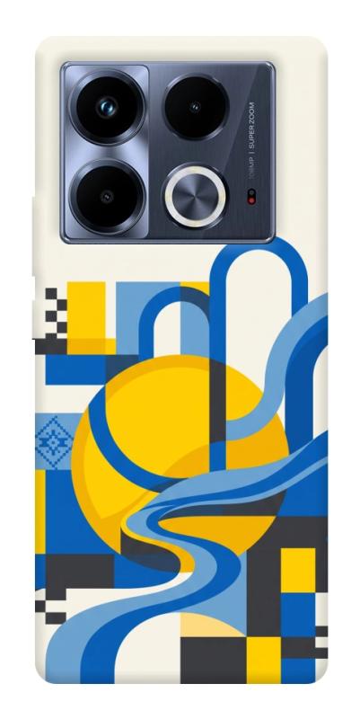 Чохол itsPrint Abstract mood для Infinix Note 40 4G, love ukraine, купити оптом з доставкою