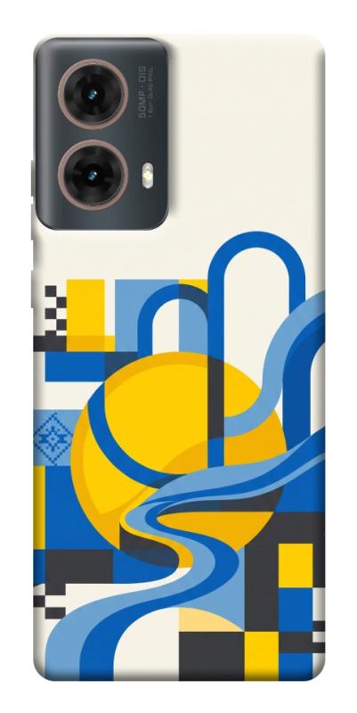 Чохол itsPrint Abstract mood для Motorola Moto G85, love ukraine, купити оптом з доставкою