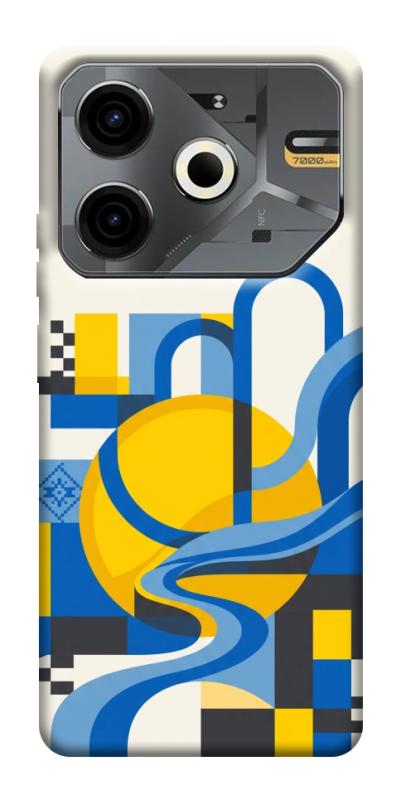 Чохол itsPrint Abstract mood для TECNO Pova 6 Neo (LI6), love ukraine, купити оптом з доставкою