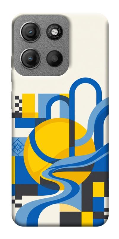 Чохол itsPrint Abstract mood для Motorola Moto G15 4G, love ukraine, купити оптом з доставкою