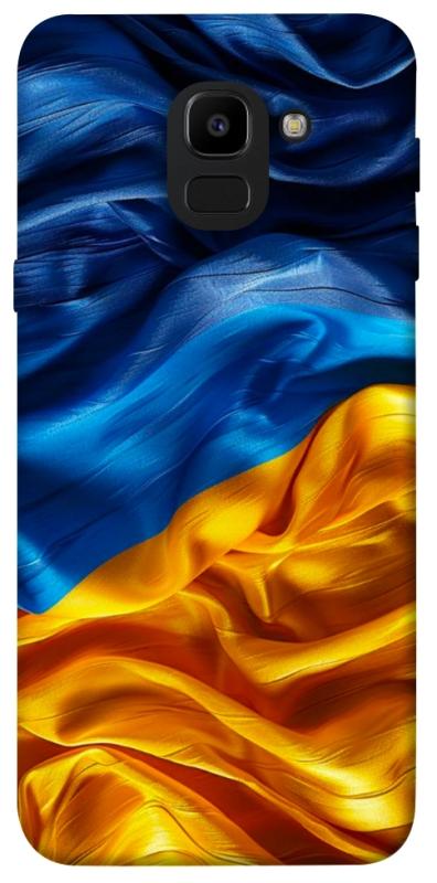Чохол itsPrint Flag material для Samsung J600F Galaxy J6 (2018), love ukraine, купити оптом з доставкою